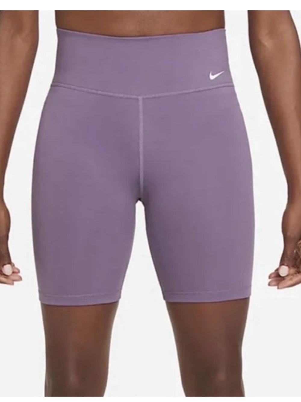 Nike Women's High-Waist Lavender Purple Bike Shorts
